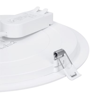 LED-Deckenpanel 2-in-1 (Aufputz-/Einbau-Panel), 12 W, 230 V, 3000/4000/6000 K, Ø17 cm, IP54, silber