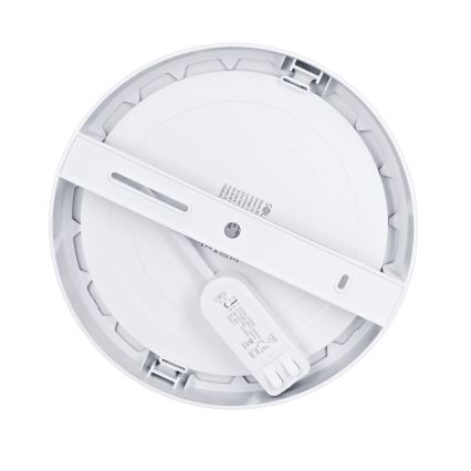 LED Aufbau-/Einbaupanel 2-in-1 18W/230V 3000/4000/6000K Ø 22,5 cm IP54 silber