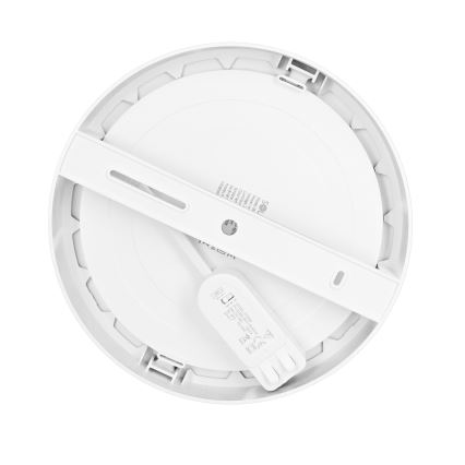 LED-Deckenpanel 2-in-1 Aufputz/Einbau 18W/230V 3000/4000/6000K Ø 22,5 cm IP54 Weiß