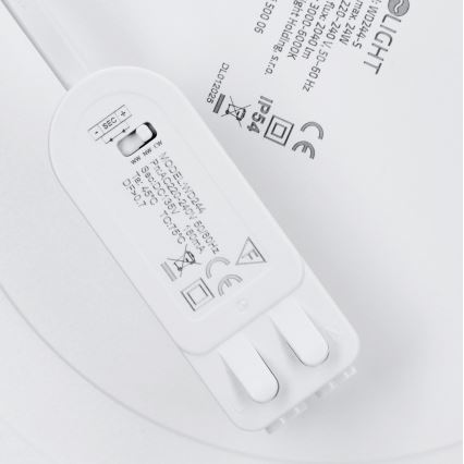 LED-Aufbau-/Einbau-Panel 2-in-1 24W/230V 3000/4000/6000K Ø 30 cm IP54 silber