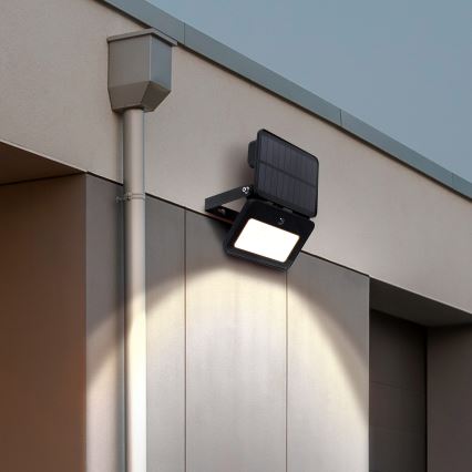 Dimmbarer LED-Solarstrahler mit Bewegungs- und Dämmerungssensor LED/6W/3,7V 2200 mAh 3000/4000/6500K IP65