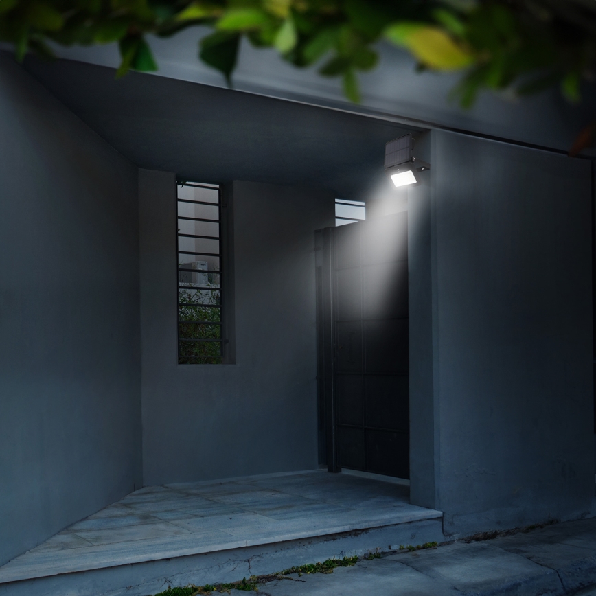 Dimmbarer LED-Solarstrahler mit Bewegungs- und Dämmerungssensor LED/6W/3,7V 2200 mAh 3000/4000/6500K IP65