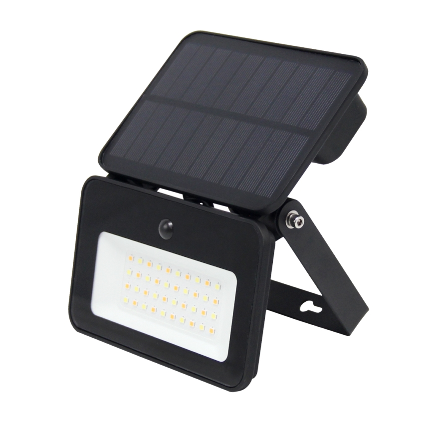 Dimmbarer LED-Solarstrahler mit Bewegungs- und Dämmerungssensor LED/6W/3,7V 2200 mAh 3000/4000/6500K IP65