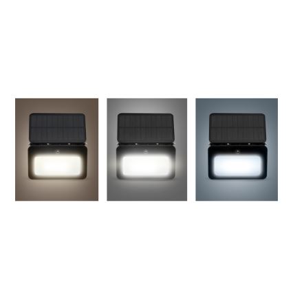 LED dimmbarer Solarstrahler mit Bewegungs- und Dämmerungssensor LED/6W/3,7V 2200 mAh 3000/4000/6500K IP65