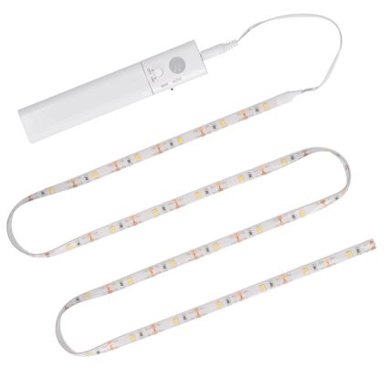 LED-Streifen mit Sensor 4xAAA 3000K 1m