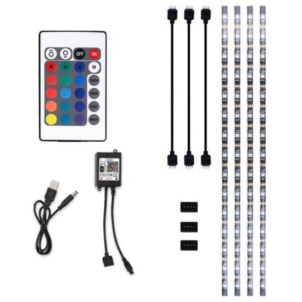 Dimmbarer LED-RGB-Streifen für TV LED/6W/5V Wi-Fi Tuya + Fernbedienung