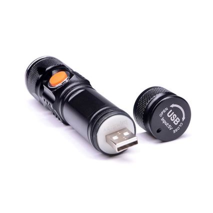 Wiederaufladbare LED-Taschenlampe USB LED/3W/3,7V IP44