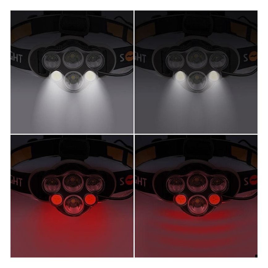 LED-Akku-Stirnlampe LED/USB IP44