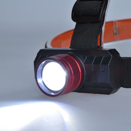 Aufladbare LED-Stirnlampe LED/3W/USB 1200mAh IP44
