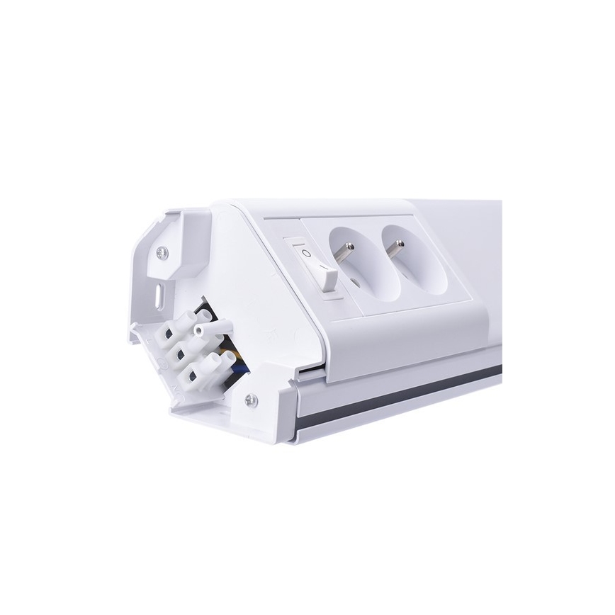 LED-Küchenunterbaubeleuchtung mit Steckdosen LED/10W/230V