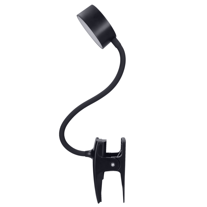 Dimmbare, flexible LED-Leuchte mit Klemme LED/2W/1800 mAh 3000/4000/6500K schwarz