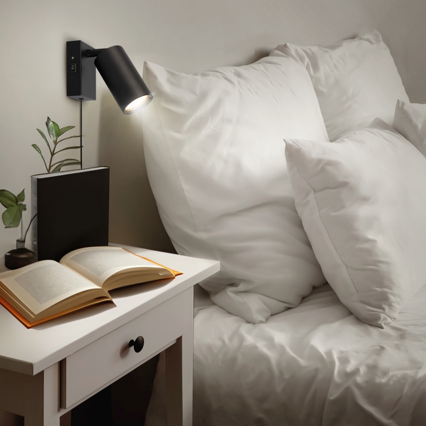 Wandleuchte CELE 1xGU10/30W/230V schwarz