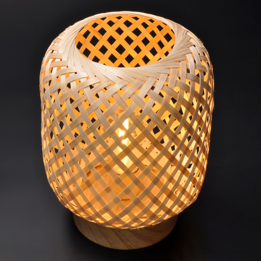 Dekorative LED-Tischleuchte BOHO LED/2xAAA Rattan