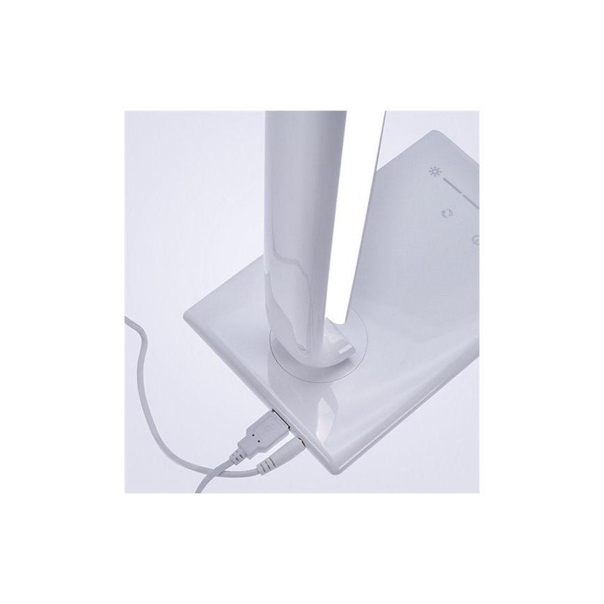 LED Tischlampe dimmbar USB-Stecker LED/12W/230V weiß