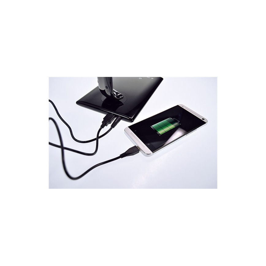 LED Tischlampe dimmbar USB-Stecker LED/12W/230V weiß