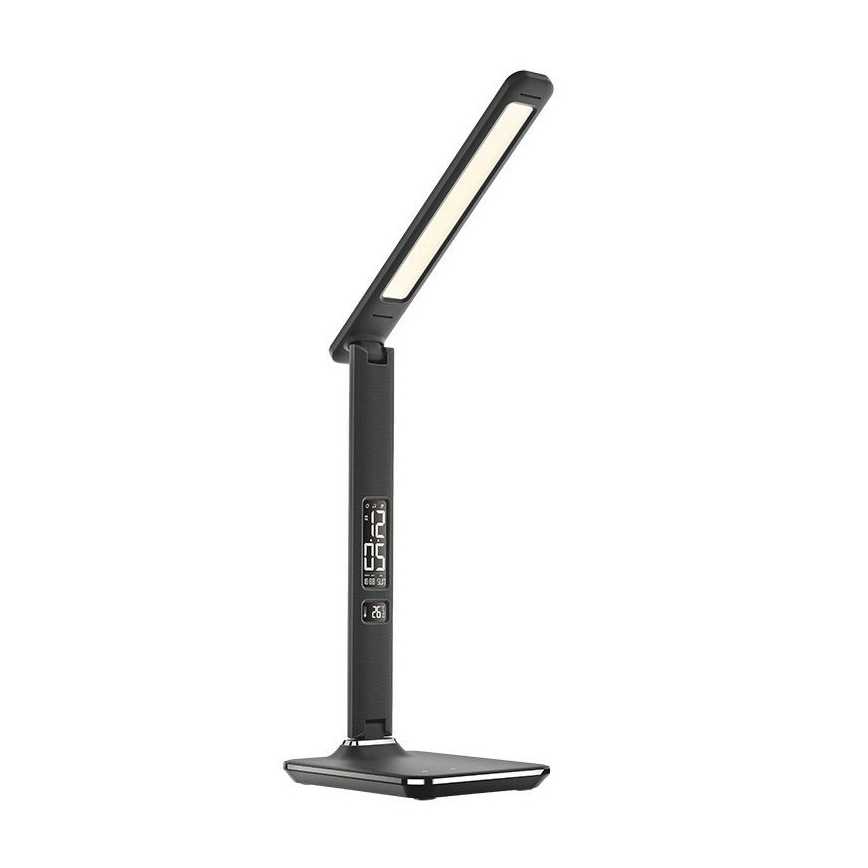 LED Tischlampe mit Display LED/9W/230V schwarz