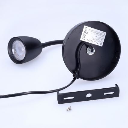 Dimmbare kleine LED-Wandleuchte LED/4W/230V schwarz