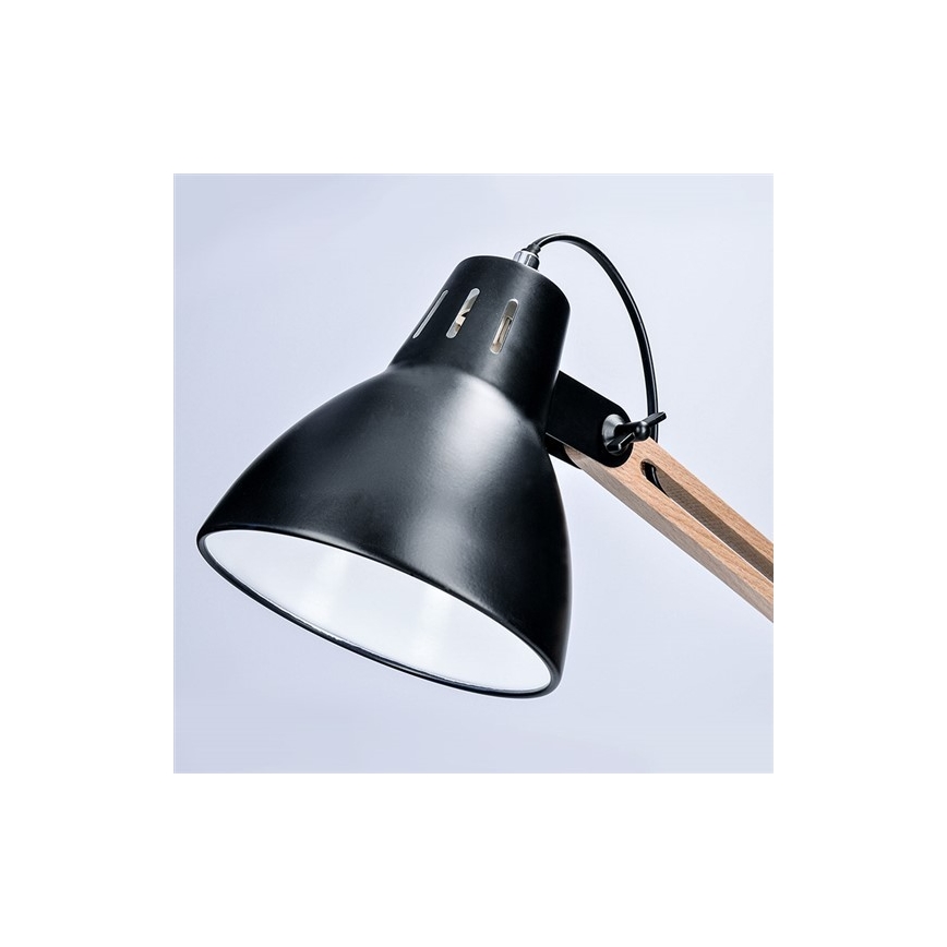 Tischlampe FALUN 1xE27/25W/230V schwarz/Eiche