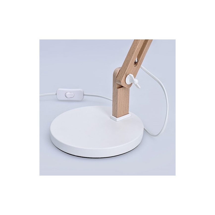 Tischlampe FALUN 1xE27/25W/230V weiß/Eiche