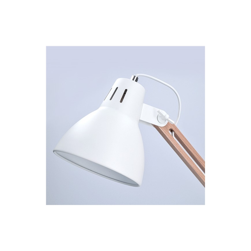 Tischlampe FALUN 1xE27/25W/230V weiß/Eiche
