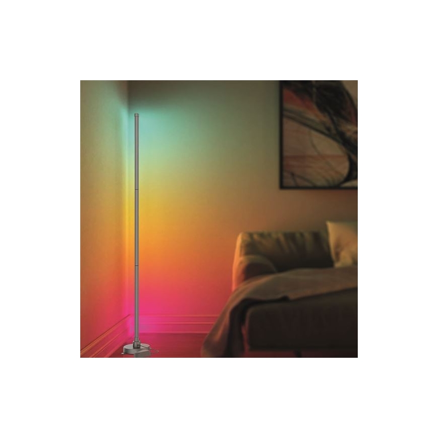 LED RGB Dimmbare Stehleuchte RAINBOW LED/18W/230V Wi-Fi Tuya + Fernbedienung