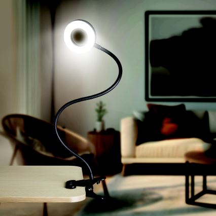 Dimmbare LED-Schreibtischlampe mit Klemme LED/8W/230V 3000/4000/5000K schwarz