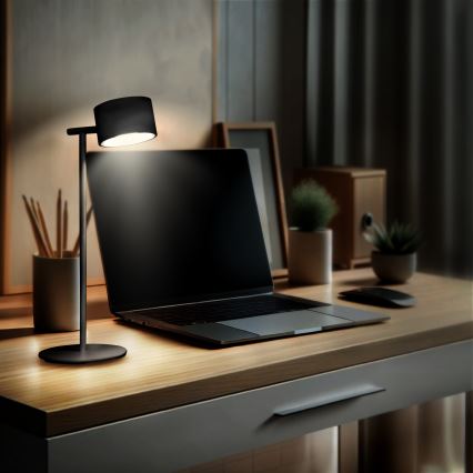 Dimmbare wiederaufladbare LED-Leuchte mit Touch-Funktion 3in1 LED/4W/2000 mAh 3000/4000/6500K schwarz
