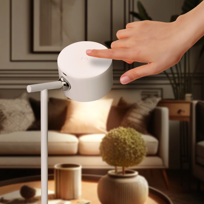 LED-Dimmbares Touch-Ladegerät 3in1 LED/4W/2000 mAh 3000/4000/6500K Weiß