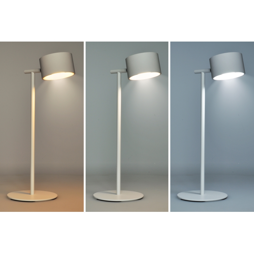 LED-Dimmbares Touch-Ladegerät 3in1 LED/4W/2000 mAh 3000/4000/6500K Weiß