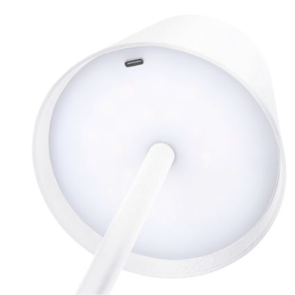 LED-dimmbare, wiederaufladbare Touch-Tischlampe LUCCA LED/3,7V 3000/4000/6500K 2000 mAh weiß