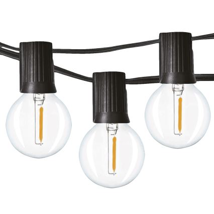 Dekorative LED-Außen-Lichterkette GIRLANDA, 25×E12, 20 m, IP44, warmweiß