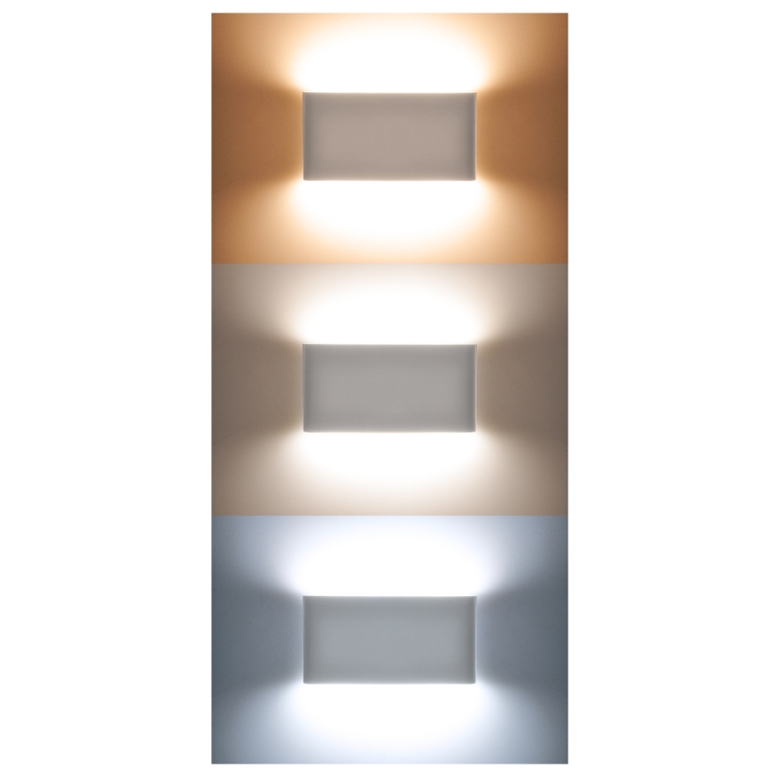 LED-Wandleuchte für den Außenbereich MODENA LED/12W/230V 3000/4000/6000K IP54 schwarz