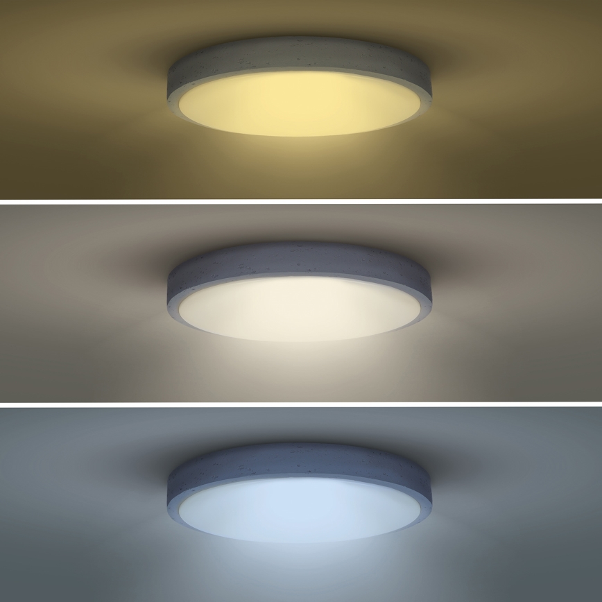 LED Dimmbares Deckenleuchte GREY LED/60W/230V 3000-6500K grau Ø 49 cm + Fernbedienung