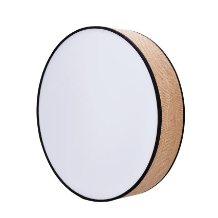 LED Dimmbares Deckenleuchte BROWNIE LED/60W/230V 3000-6500K Braun Ø 50 cm + Fernbedienung