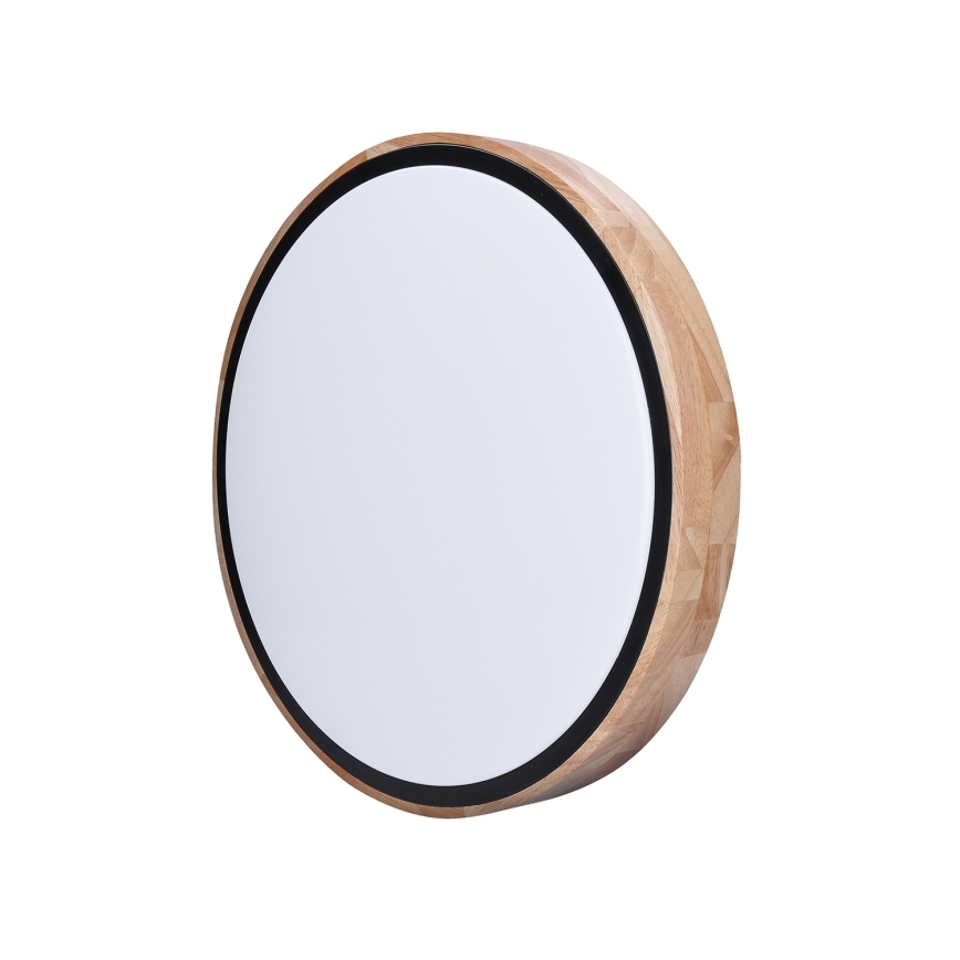 LED-dimmbare Deckenleuchte IRON OAK LED/48W/230V 3000-6500K Eiche Ø 40 cm + Fernbedienung
