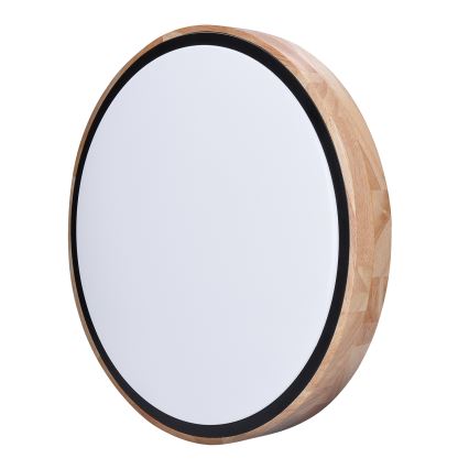 LED Dimmbares Deckenleuchte IRON OAK LED/60W/230V 3000-6500K Eiche Ø 51 cm + Fernbedienung