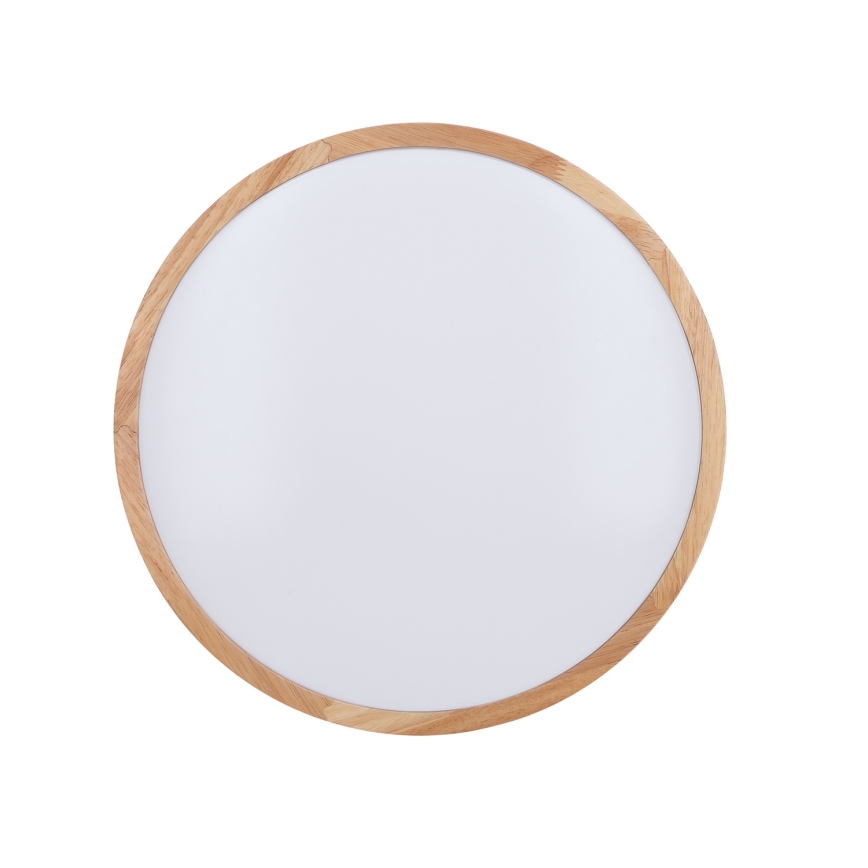 Dimmbare LED-Deckenleuchte WOODY LED/48W/230V 3000-6500K Eiche d 38 cm + Fernbedienung