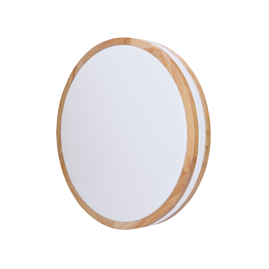 LED Dimmbares Deckenleuchte WOODY LED/48W/230V 3000-6500K Eiche Ø 38 cm + Fernbedienung