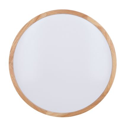 LED Dimmbares Deckenleuchte WOODY LED/60W/230V 3000-6500K Eiche Ø 50 cm + Fernbedienung