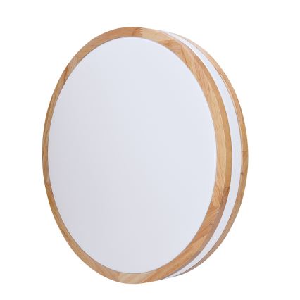 LED Dimmbares Deckenleuchte WOODY LED/60W/230V 3000-6500K Eiche Ø 50 cm + Fernbedienung
