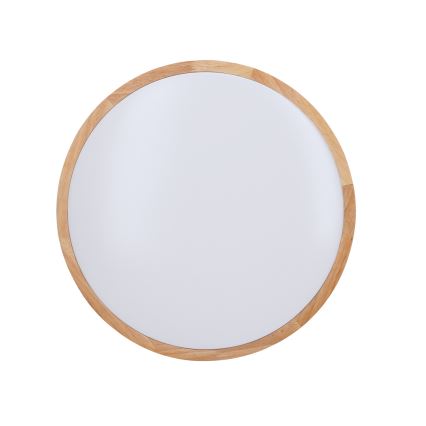 Dimmbare LED-Deckenleuchte SOLID OAK LED/48W/230V 3000-6500K Eiche d 39 cm + Fernbedienung