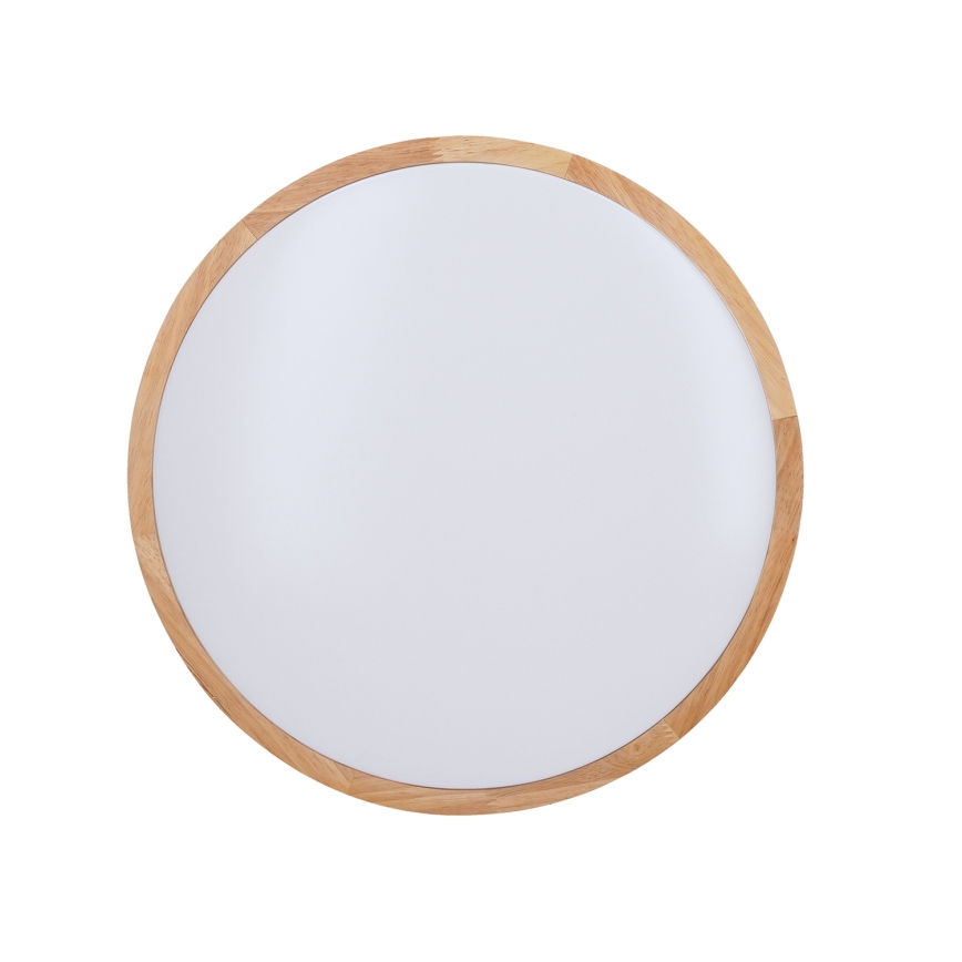 LED Dimmbares Deckenleuchte SOLID OAK LED/48W/230V 3000-6500K Eiche Ø 39 cm + Fernbedienung