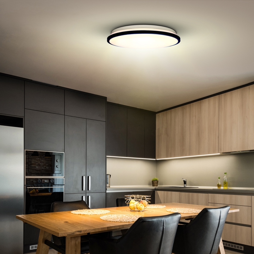 Dimmbare LED-Deckenleuchte JAMIL LED/48W/230V 3000-6500K schwarz + Fernbedienung