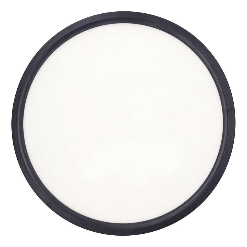 LED Dimmbares Deckenleuchte ESTELA LED/36W/230V Ø30 cm Schwarz + Fernbedienung