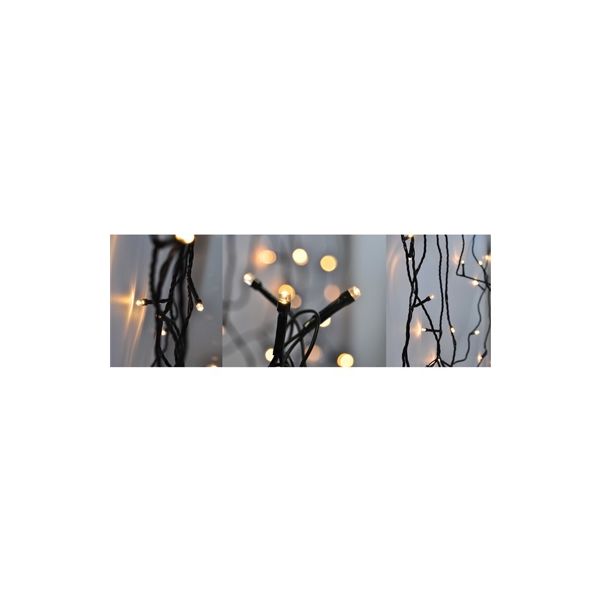 LED Weihnachtskette für Außen 20m 400xLED/230V IP44 3000K