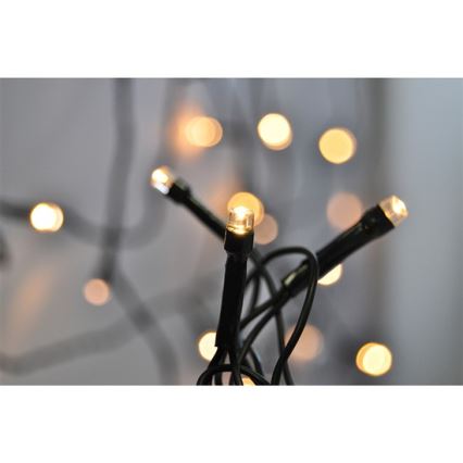 LED Weihnachtskette für Außen 20m 400xLED/230V IP44 3000K