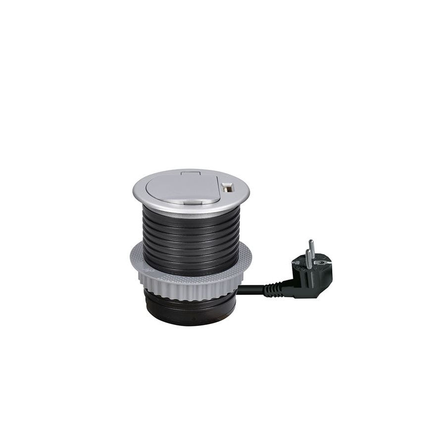 Eingebaute USB-Steckdose mit Deckel 230V