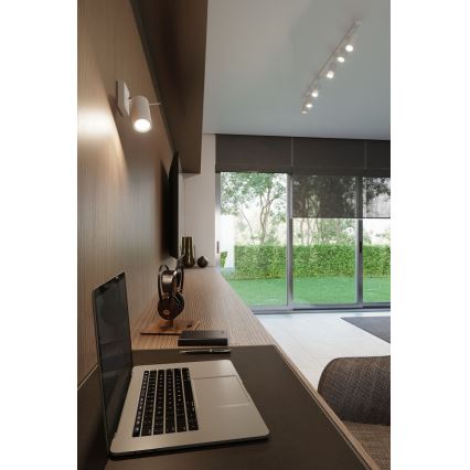 Sollux SL.0087 - Wandbeleuchtung RING 1xGU10/40W/230V weiß