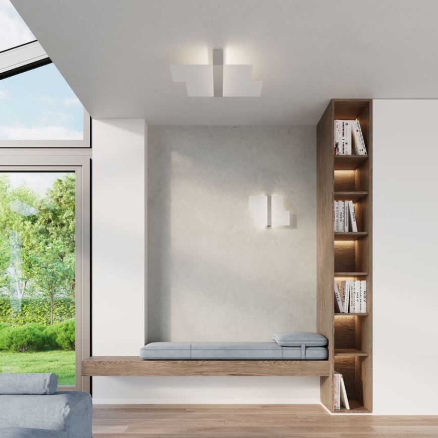 Wandleuchte MASSIMO 2xG9/40W/230V weiß/glänzendes Chrom