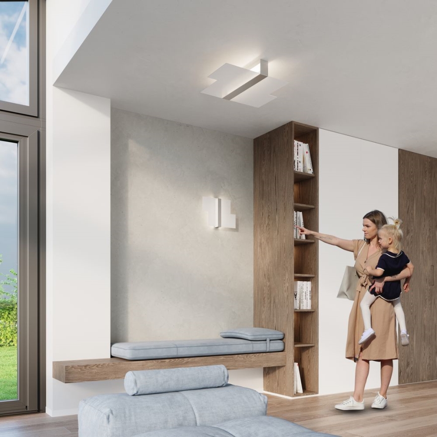 Wandleuchte MASSIMO 2xG9/40W/230V weiß/glänzendes Chrom